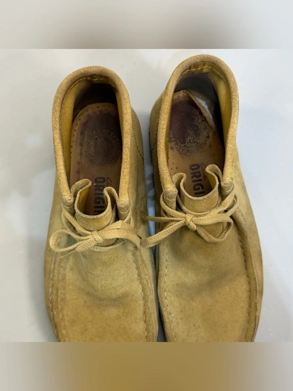 Clarks Originals Mens Wallabee Maple Suede Chukka‎ Boot Sz 9 Crepe Sole Moc Toe